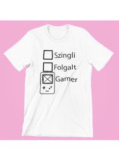 Szingli foglalt gamer női póló