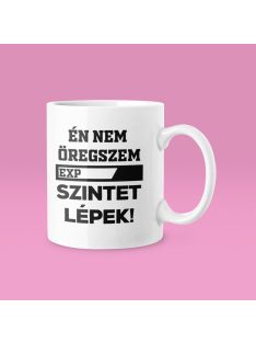 Én nem öregszem, szintet lépek! bögre