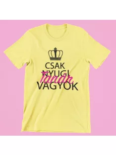  Csak nyugi, tanár vagyok (v2) női póló