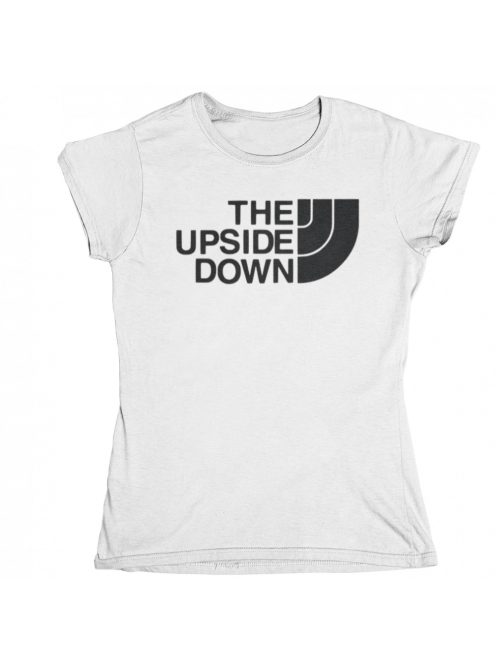 The upside down logó női póló