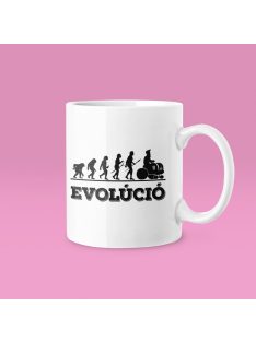 Traktoros evolúció bögre