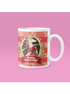 Unikornis Boldog Karácsonyt bögre