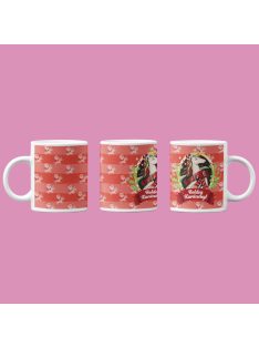 Unikornis Boldog Karácsonyt bögre