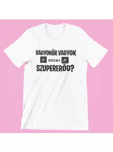 Vagyonőr vagyok, neked mi a szupererőd? féri póló