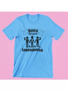   (Választható névvel) (választható dátummal) legénybúcsú férfi póló