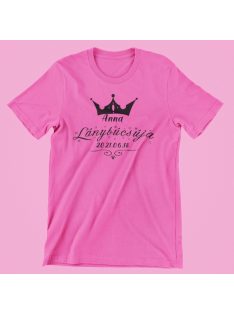    (Választható névvel) lánybúcsúja (választható dátummal) női póló