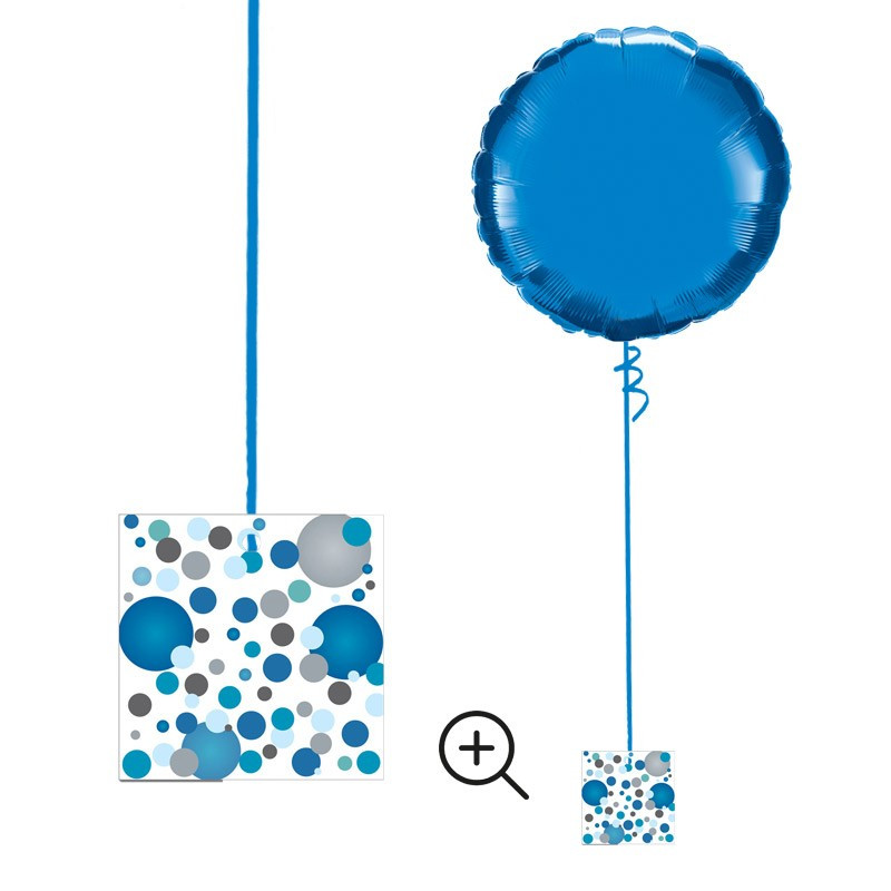 Kék Pasztell Konfettis Környezetbarát Léggömbsúly - 16 gr. (10 db/csomag)